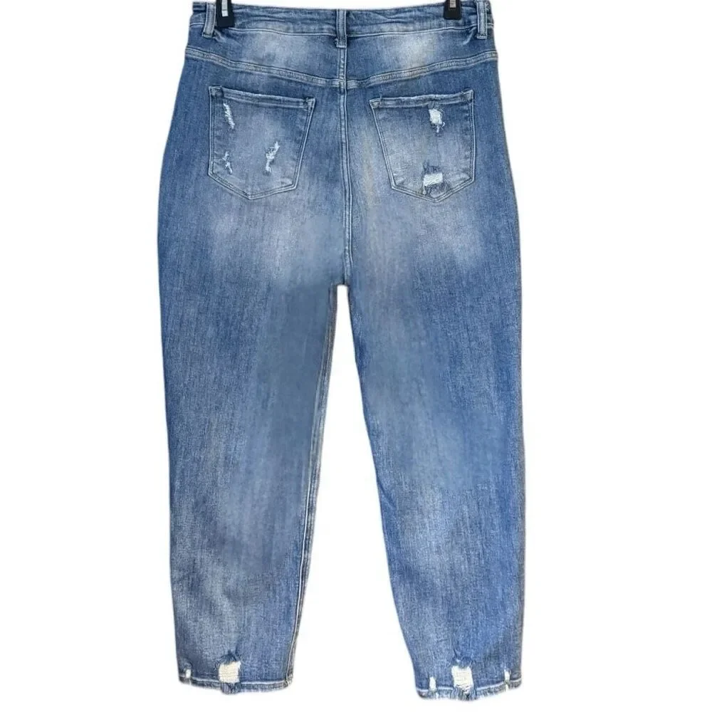 Risen High Rise Boyfriend Jeans Size 1XL